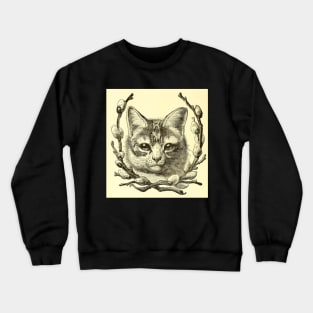 Antique Cat Crewneck Sweatshirt